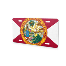 Florida State Flag aluminum front license plate