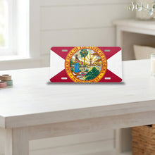 Florida State Flag aluminum front license plate