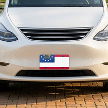 Georgia State Flag aluminum front license plate