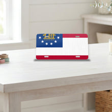 Georgia State Flag aluminum front license plate