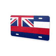 Hawaii State Flag aluminum front license plate