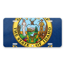 Idaho State Flag aluminum front license plate