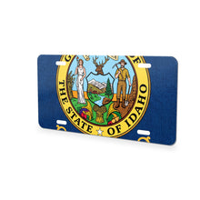 Idaho State Flag aluminum front license plate