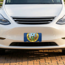 Idaho State Flag aluminum front license plate