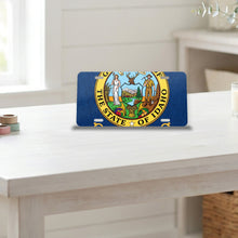 Idaho State Flag aluminum front license plate