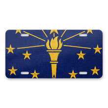 Indiana State Flag aluminum front license plate