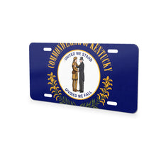 Kentucky State Flag aluminum front license plate