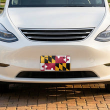 Maryland State Flag aluminum front license plate