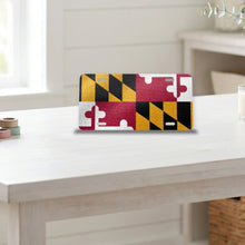 Maryland State Flag aluminum front license plate