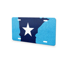 Minnesota State Flag aluminum front license plate