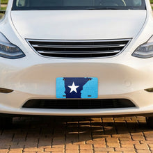 Minnesota State Flag aluminum front license plate