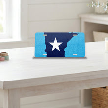 Minnesota State Flag aluminum front license plate