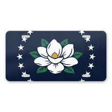 Mississippi State Flag aluminum front license plate