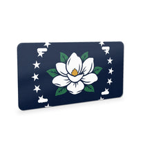 Mississippi State Flag aluminum front license plate