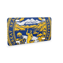 Nebraska State Flag aluminum front license plate