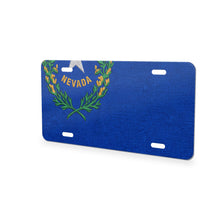 Nevada State Flag aluminum front license plate