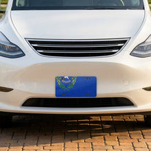 Nevada State Flag aluminum front license plate