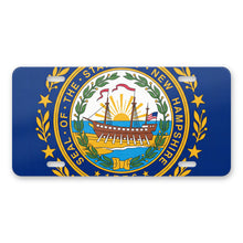 New Hampshire State Flag aluminum front license plate
