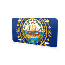 New Hampshire State Flag aluminum front license plate