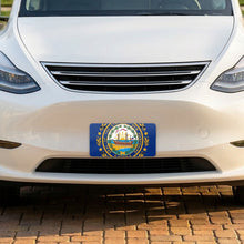 New Hampshire State Flag aluminum front license plate