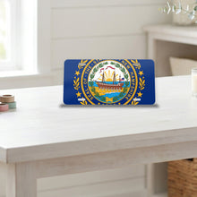 New Hampshire State Flag aluminum front license plate