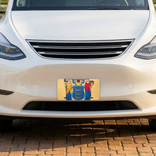 New Jersey State Flag aluminum front license plate