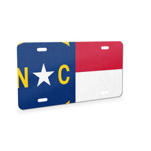 North Carolina State Flag aluminum front license plate