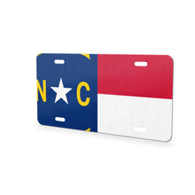 North Carolina State Flag aluminum front license plate