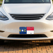 North Carolina State Flag aluminum front license plate