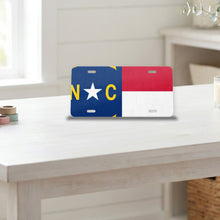 North Carolina State Flag aluminum front license plate