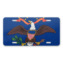 North Dakota State Flag aluminum front license plate