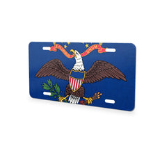 North Dakota State Flag aluminum front license plate