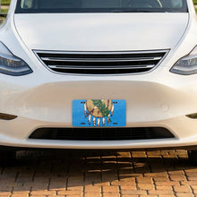 Oklahoma State Flag aluminum front license plate