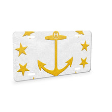 Rhode Island State Flag aluminum front license plate