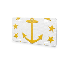 Rhode Island State Flag aluminum front license plate