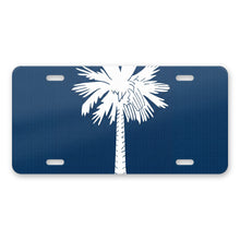South Carolina State Flag aluminum front license plate