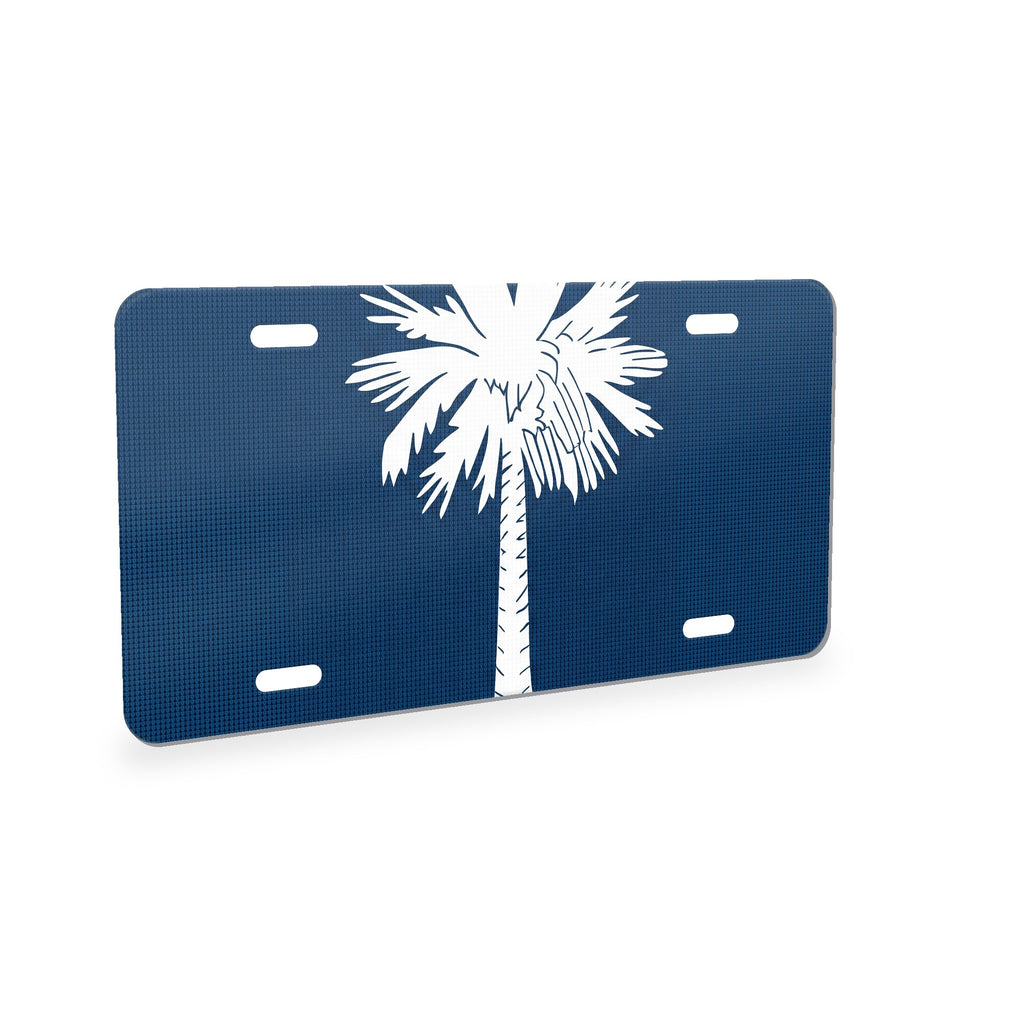South Carolina State Flag aluminum front license plate