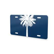 South Carolina State Flag aluminum front license plate