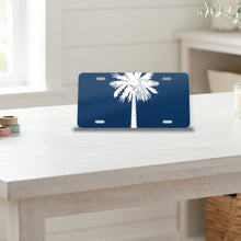 South Carolina State Flag aluminum front license plate
