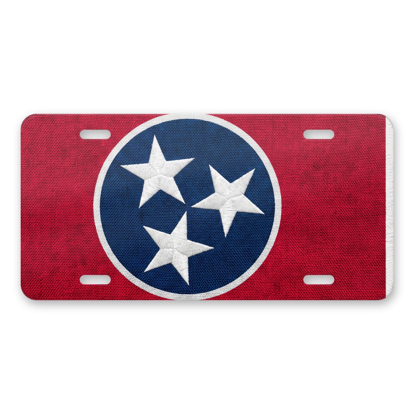 Tennessee State Flag aluminum front license plate