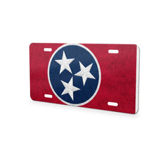 Tennessee State Flag aluminum front license plate
