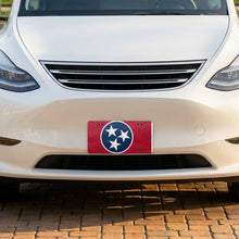Tennessee State Flag aluminum front license plate