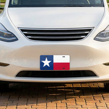 Texas State Flag aluminum front license plate