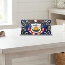 Utah State Flag aluminum front license plate