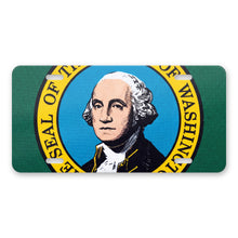 Washington State Flag aluminum front license plate
