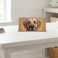 Great Dane Portrait aluminum front license plate