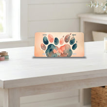 Watercolor Paw Heart aluminum front license plate