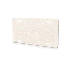 Floral Lace aluminum front license plate