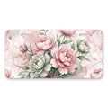 Watercolor Peony Floral aluminum front license plate