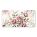 Vintage Rose Bouquet aluminum front license plate